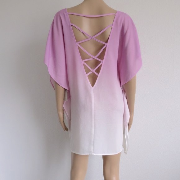 ANTHROPOLOGIE by Fortune Swimwear Hombre Kaftan Swimsuit Coverup One Size NWOT - Picture 2 of 3